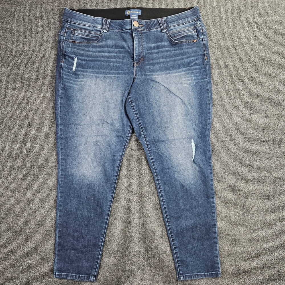 Democracy Ab solution Skinny Jeans Women's 22W High Rise Dark Wash Blue Denim